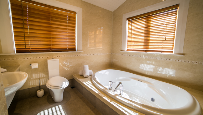Relaxing bathrooms at this luxury Takaka accommodation